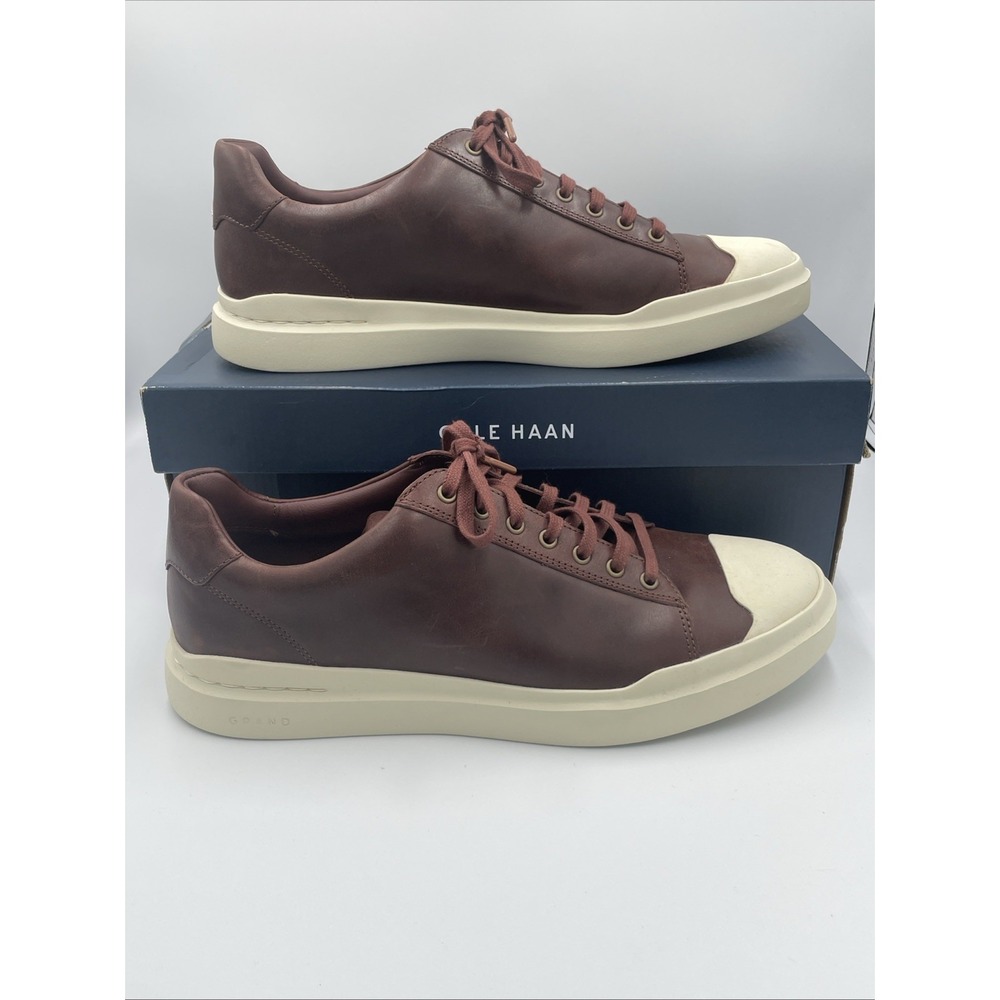 Cole Haan GrandPro Rally Cap Toe Mens 11 Shoes Brown Scotch Birch Leather C38669